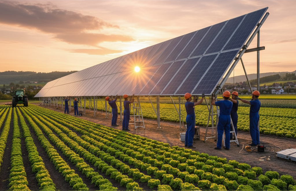 installazione impianto agrivoltaico